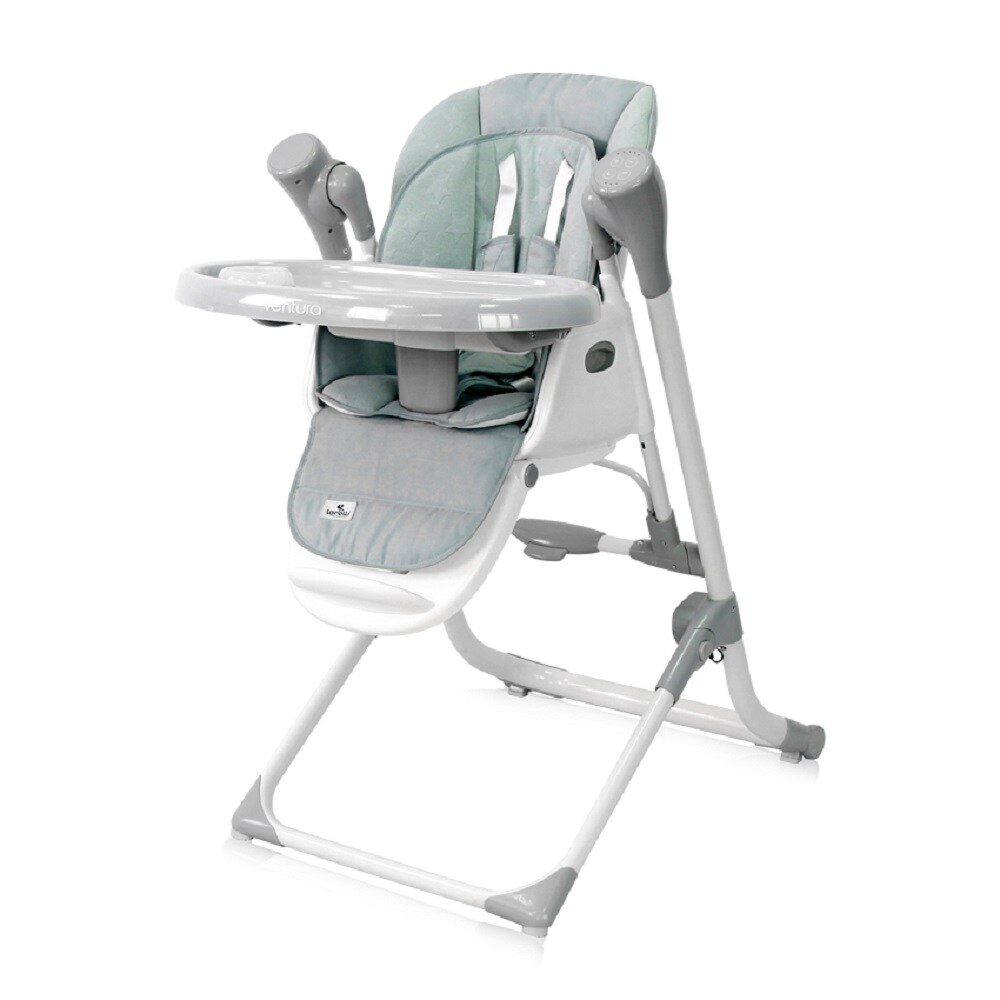 Lorelli Kinderhochstuhl, Babywippe Ventura 2 in 1 ab Geburt, Musik, verstellbar grün