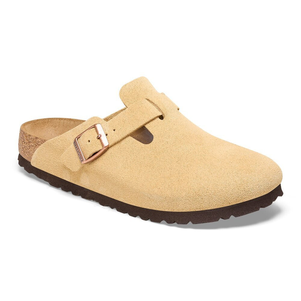 Birkenstock  Boston Suede clogs - Latte Cream
