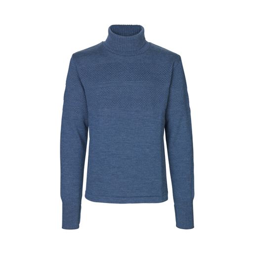 Mads Nørgaard Klemens Striktrøje, Blue Melange, XXL