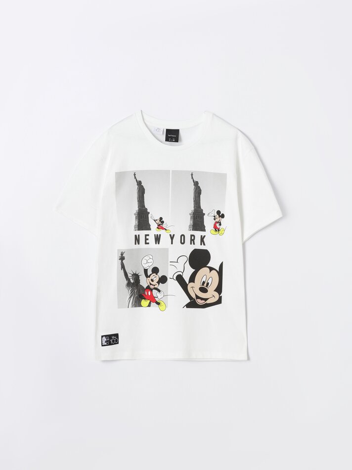 Camiseta Mickey Mouse ©DS maxiprint - Branca