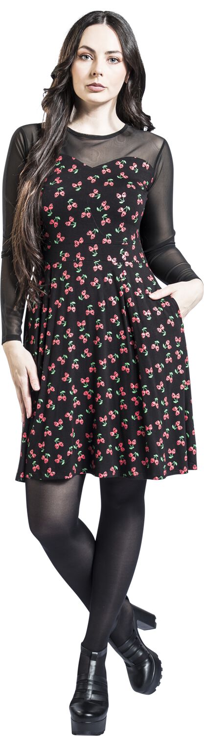 Robe en Mesh avec Cerises | Rock Rebel by EMP Robe mi-longue