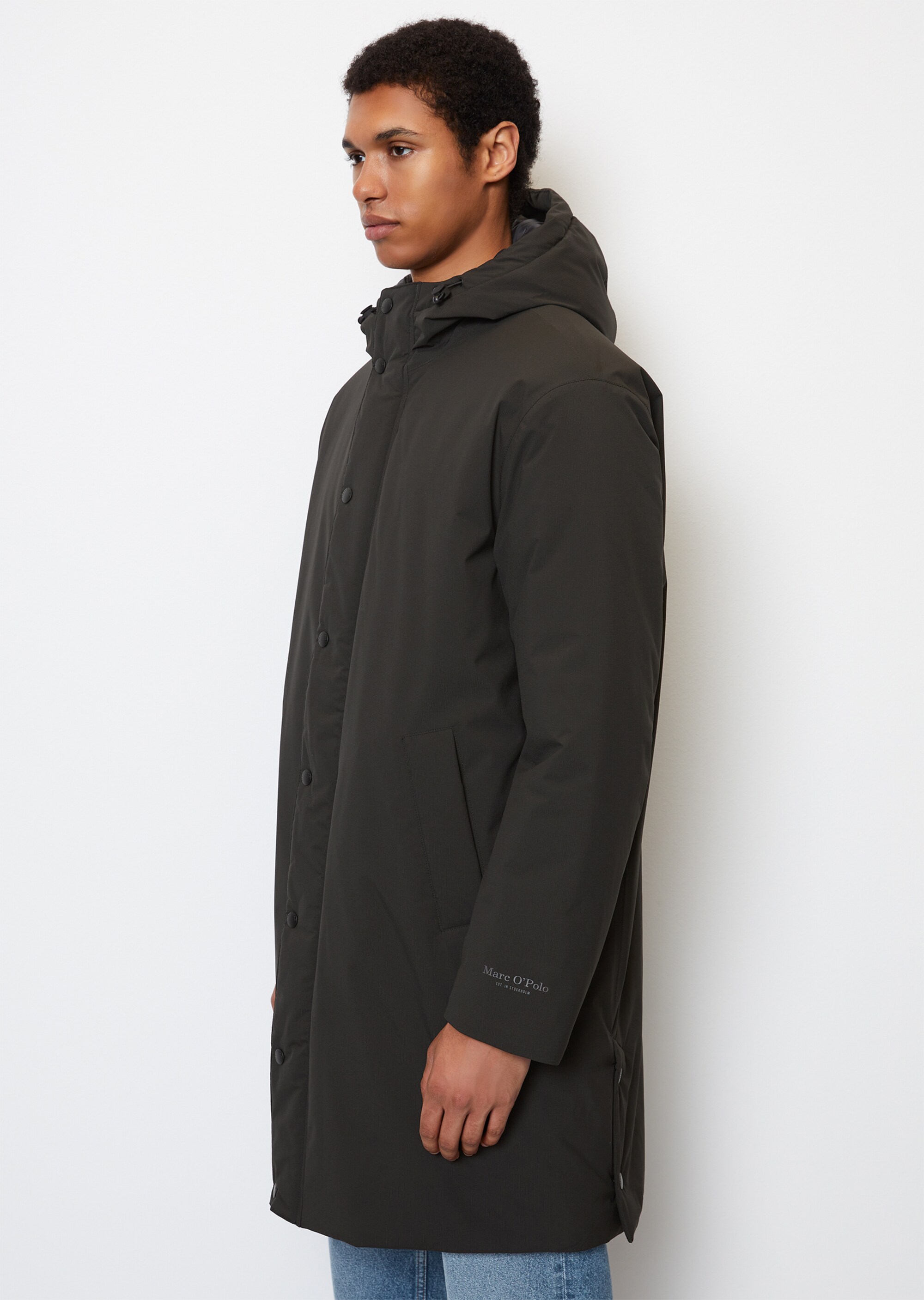 Parka regular wattiert und wasserabweisend