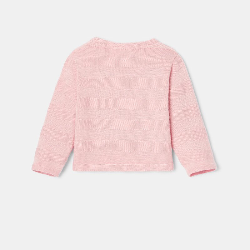 Gilet en tricot rose naissance Absorba Rose