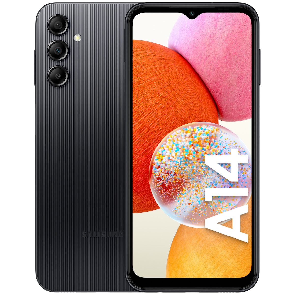 Samsung Galaxy A14 smarttelefon 4/64GB (sort)
