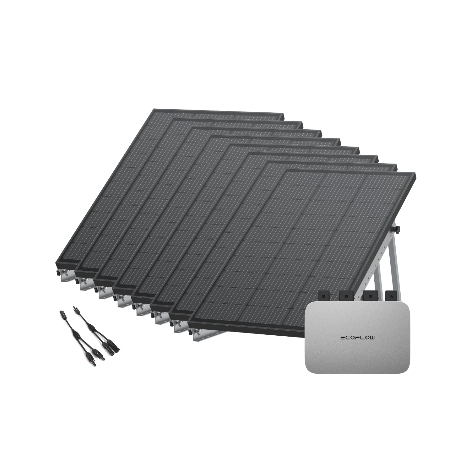 EcoFlow PowerStream Balkonkraftwerk 800W - 100W Starres Solarpanel