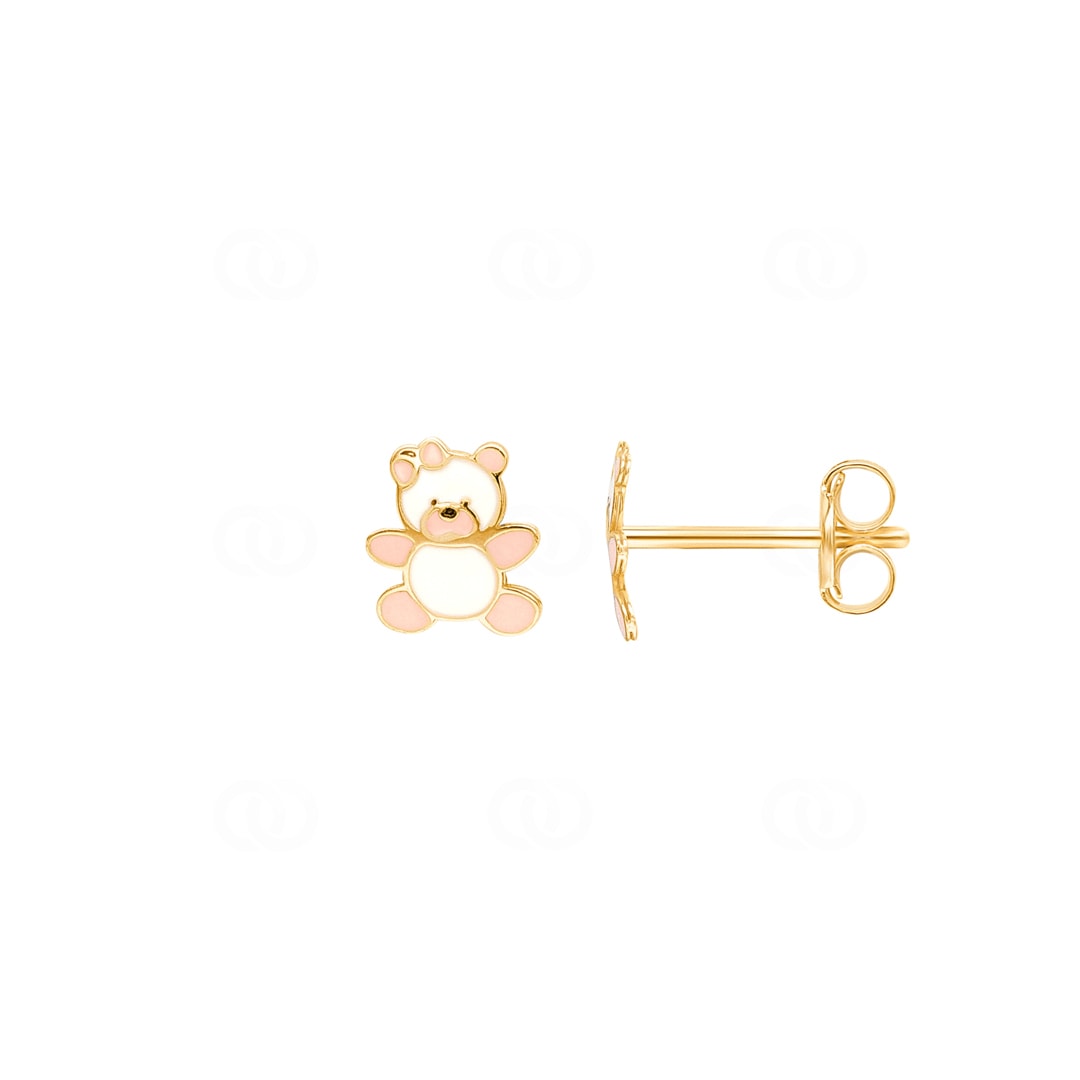 Ohrstecker 750/18 K Gelbgold Teddybär