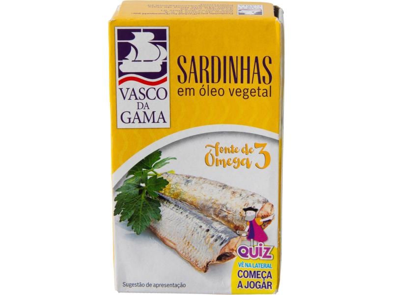 Vasco da Gama Sardinen in Pflanzenöl 120 g Sardinen in Pflanzenöl