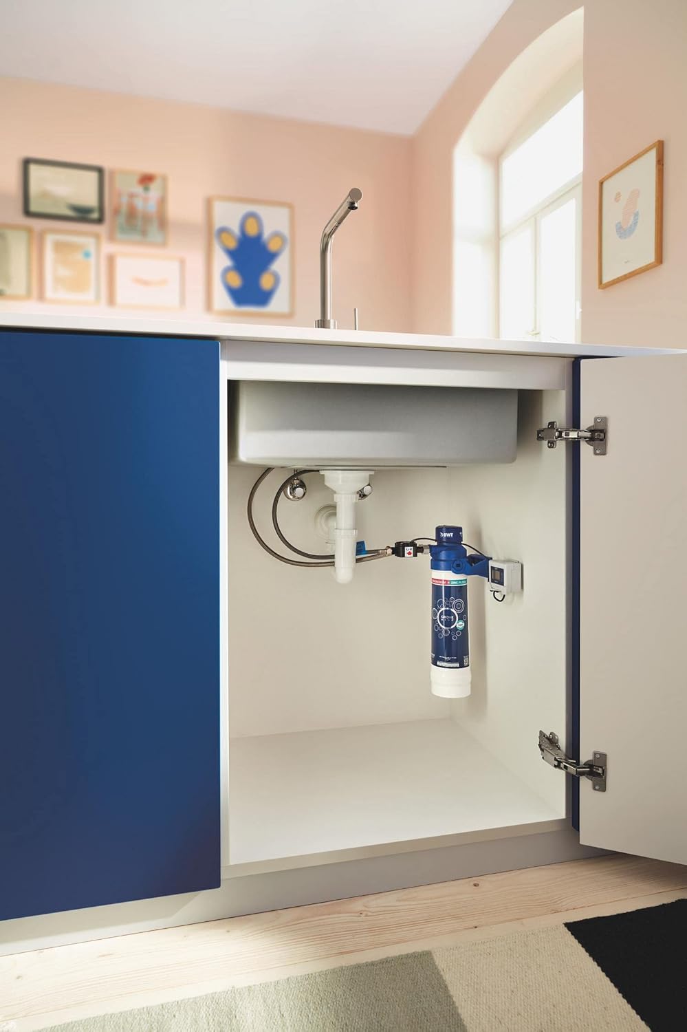 GROHE Blue - Magnesium + Zink Filter Starter Set (reduziert Kalk und Schwermetalle, Kapazität 400 Liter bei 17° dGH), 40875000