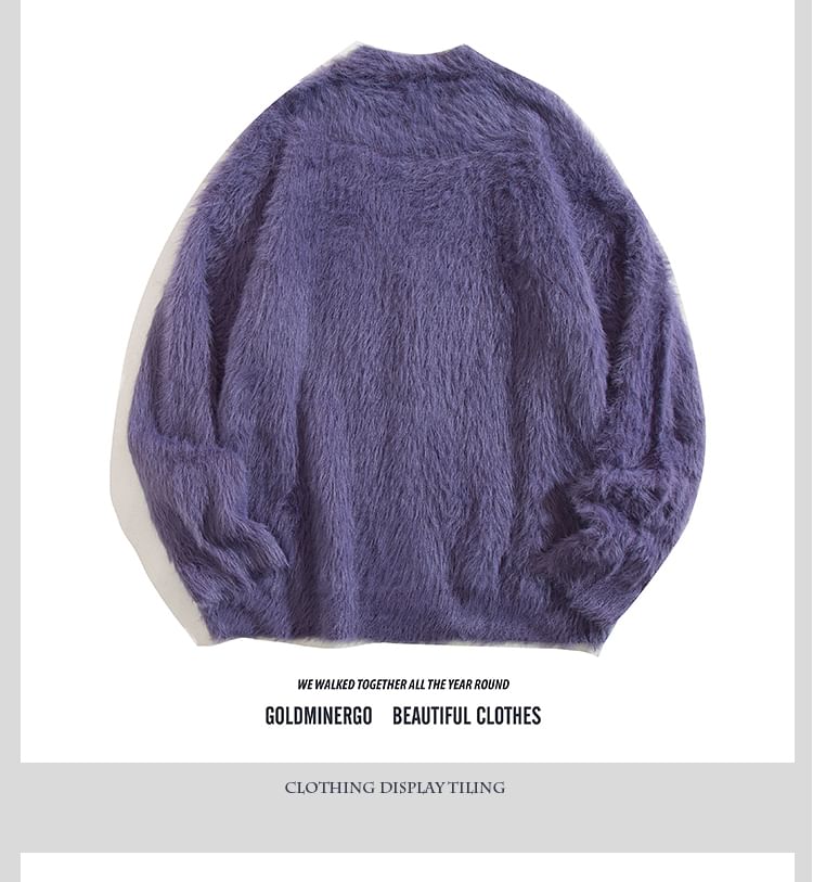 Yelmenor - V-hals, knoopsluiting, pluizig, oversized vest
