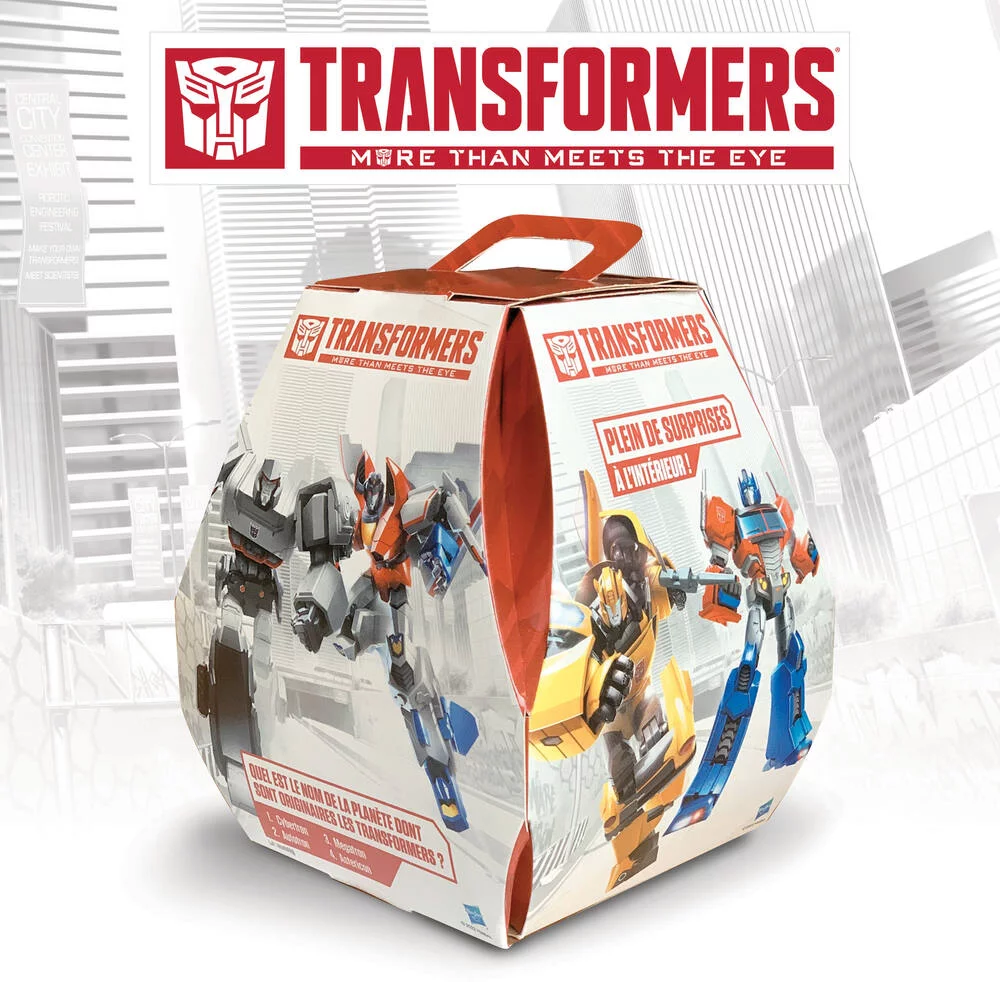 TRANSFORMERS -BOITE SURPRISE AVEC FIGURINES STICKERS ET POSTER