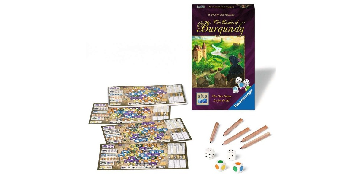RavensburgerCastles of Burgundy - The dice game Dobbelspel  (Engels, 1 - 5 spelers, 15 - 30 minuten, Vanaf 10 jaar)
