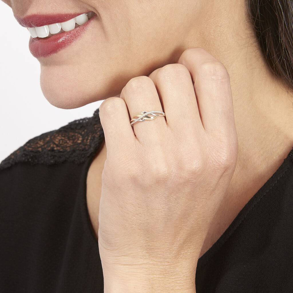 Bague Helene Or Bicolore Diamant