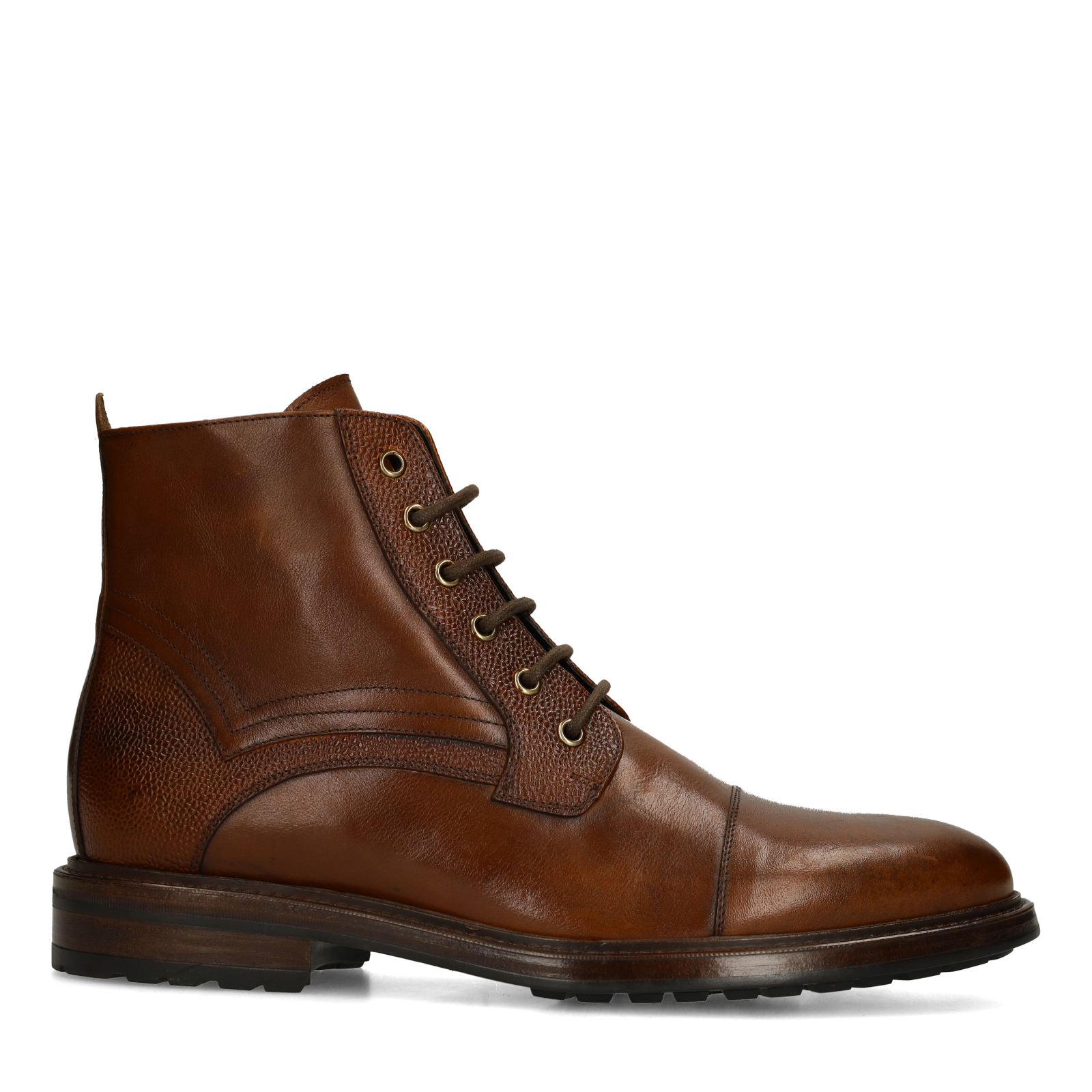 Bruine leren veterboots