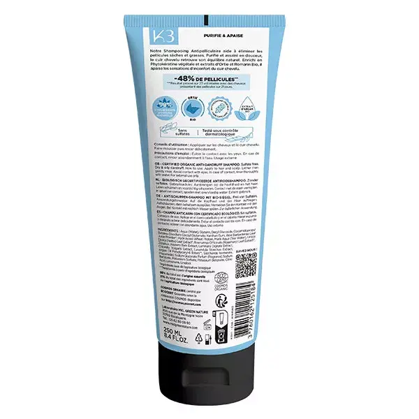 Shampoo Anticaspa Orgânico MKL Green Nature 250ml