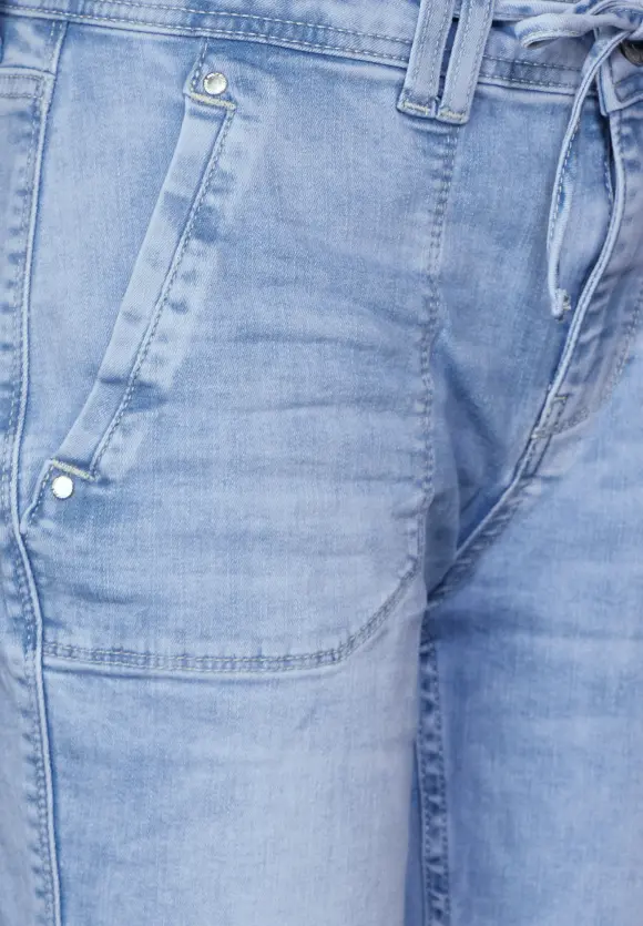 Loose Fit Jeans - authentic indigo bleached