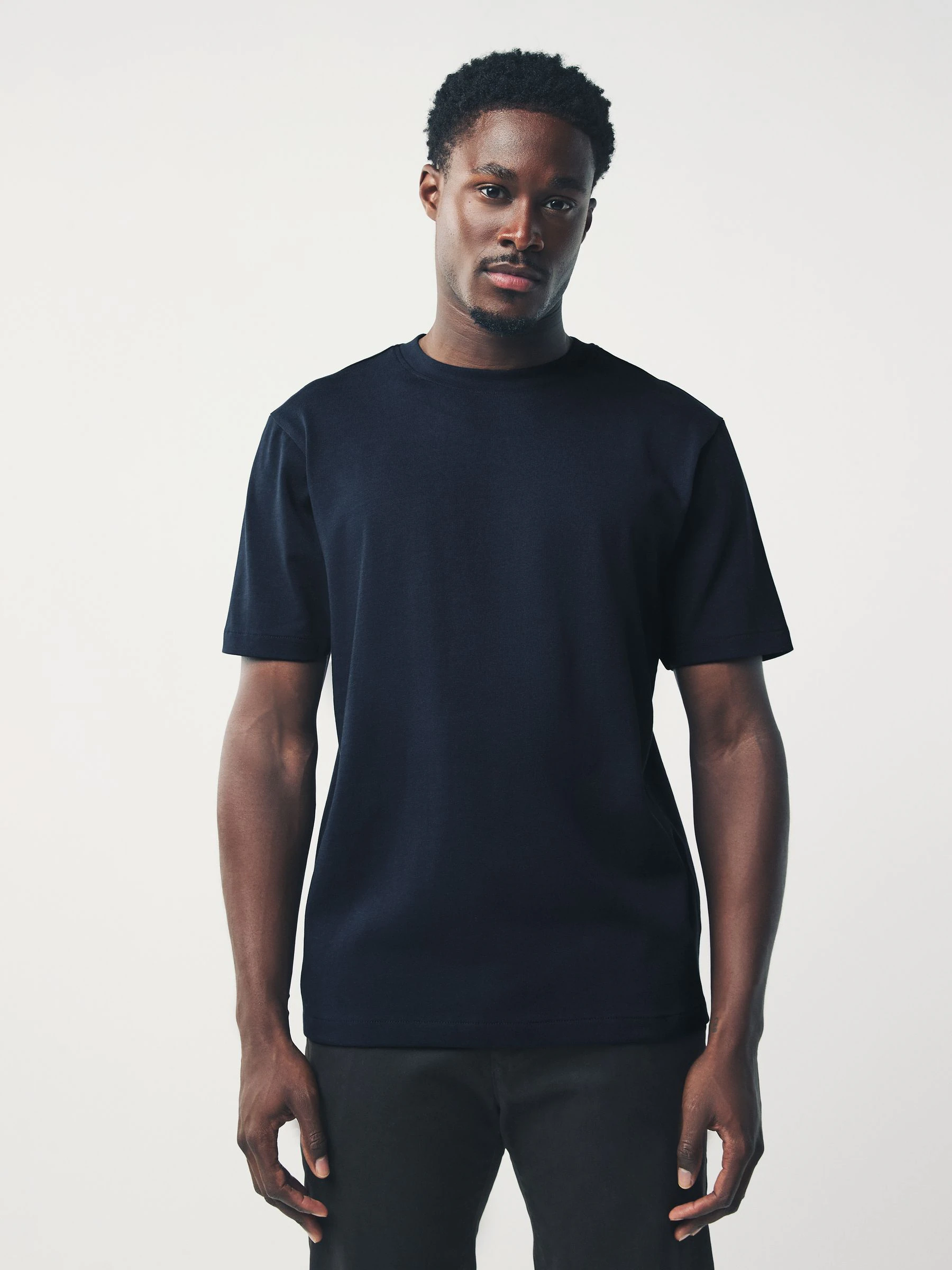 Marineblauw/groen/bordeauxrood - Relaxed fit - Verpakking van 3 T-shirts van zware stof