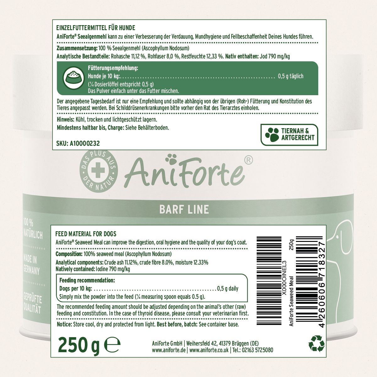 AniForte BARF-Line Seealgenmehl