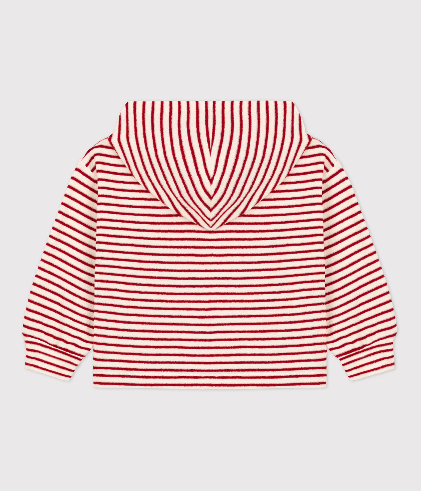 Sweatshirt rayé à capuche enfant fille / garçon