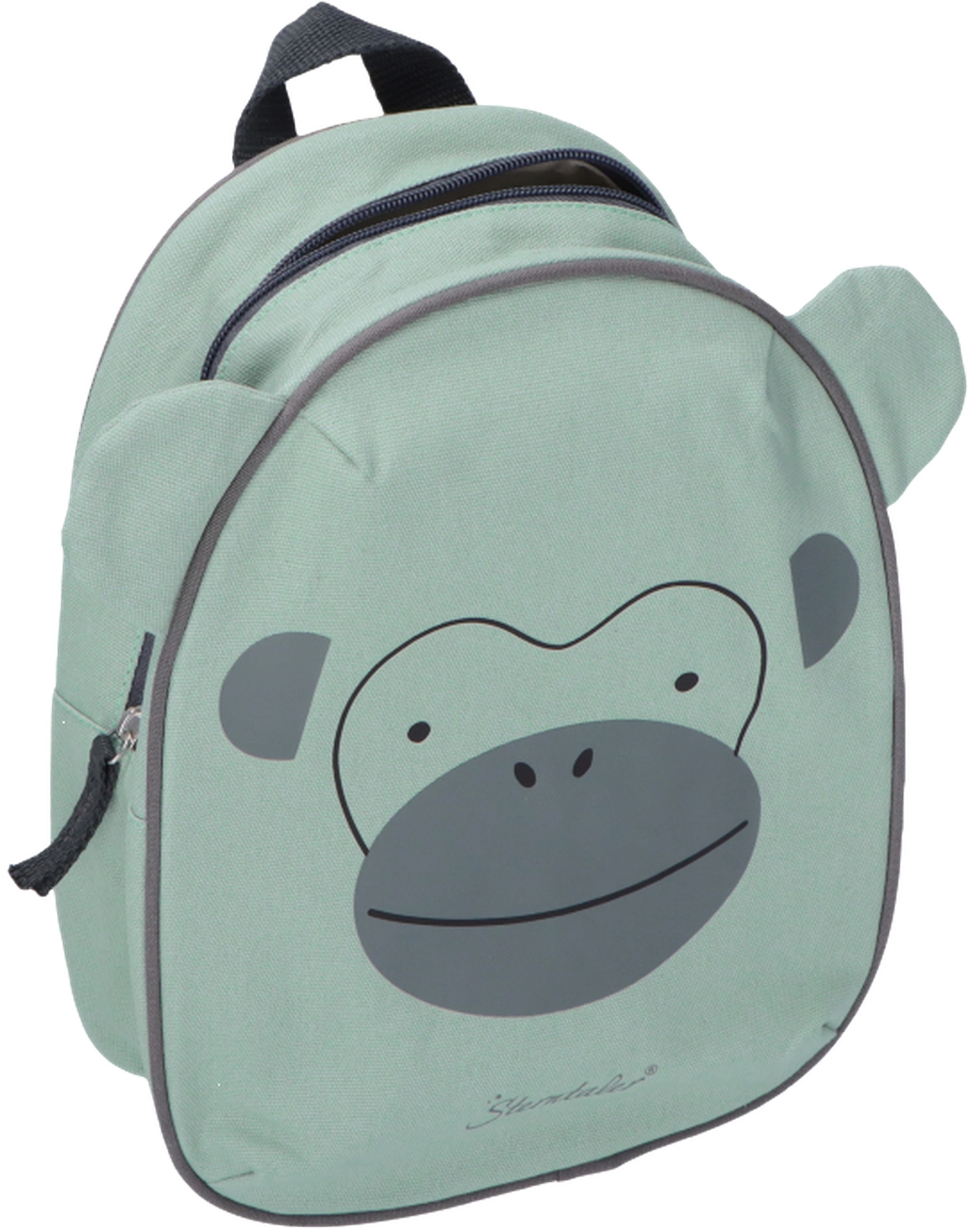 Rucksack AFFE Albert (28x22) in grün
