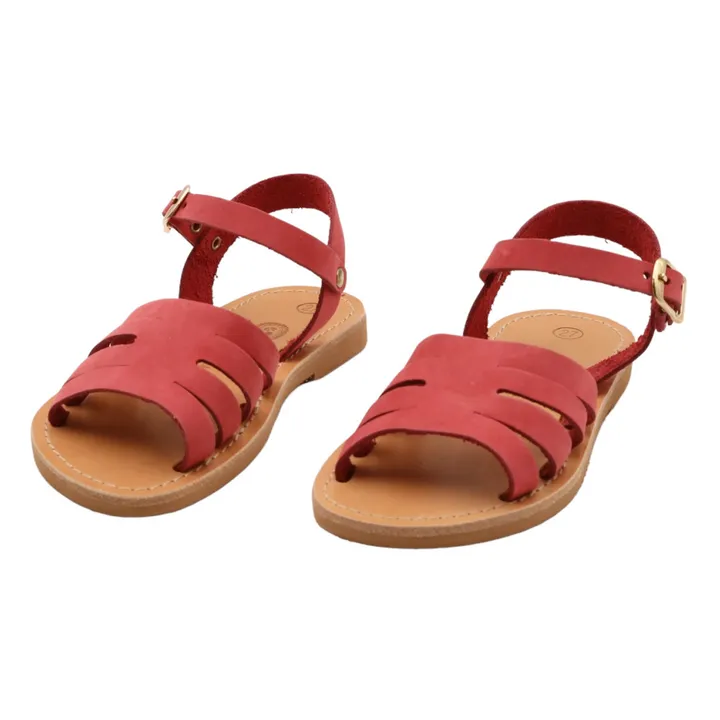 Théluto Sandales Alienor | Rouge framboise