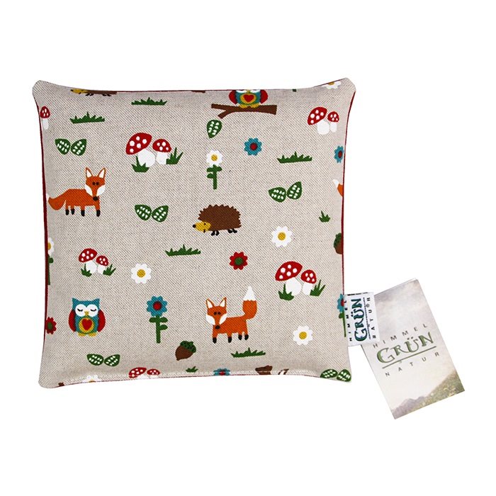 HIMMELGRUEN Kinder Kirschkernkissen<br>1 Stück, 20x20cm, Waldtiere