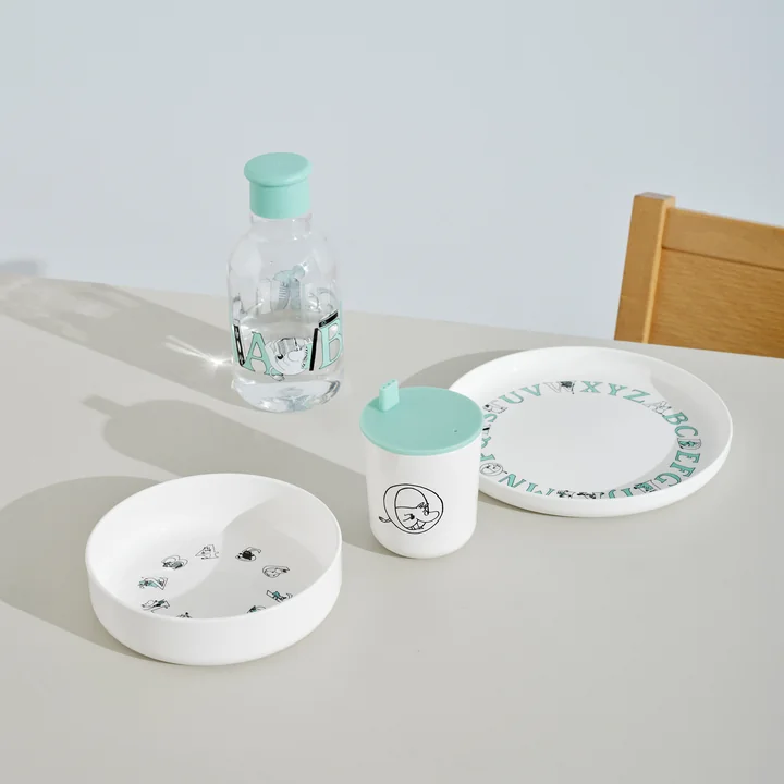 Rig-Tig by Stelton - Moomin ABC Teller tief Ø 15 cm, turquoise