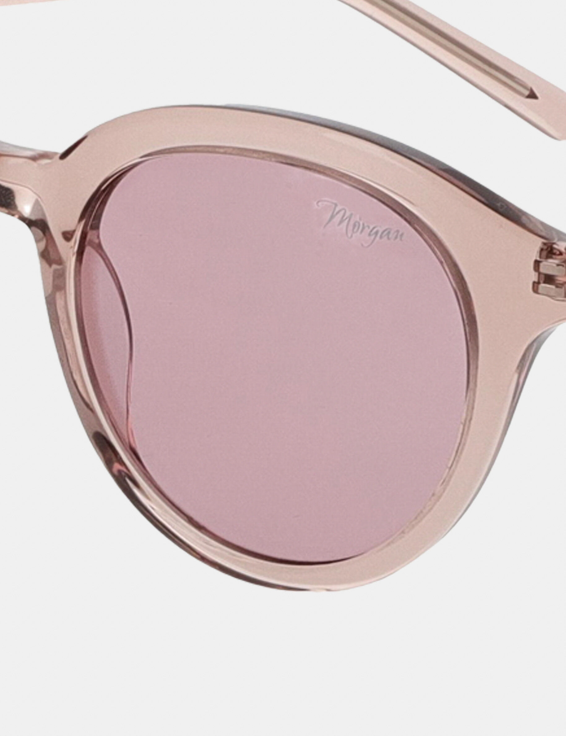 Lunettes de soleil rondes rose femme - rose