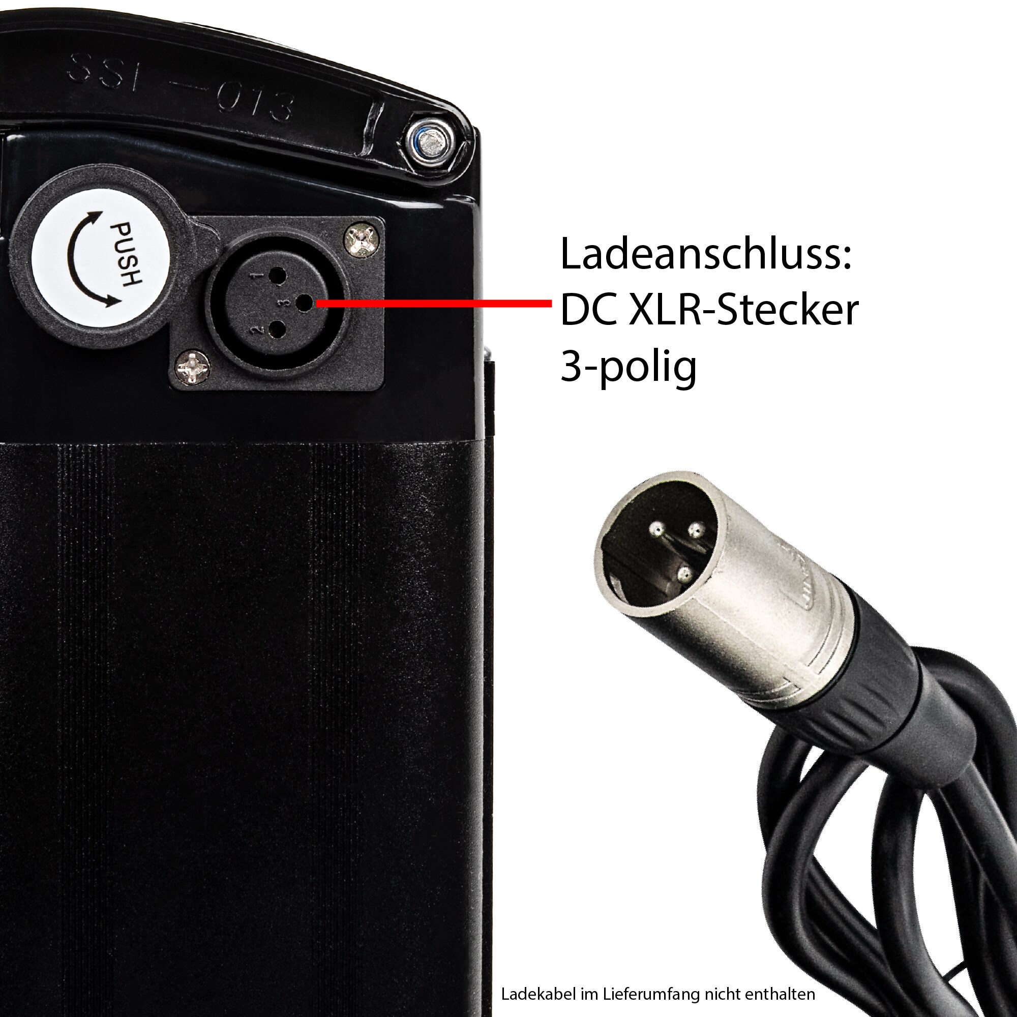Zündapp Z510 Akku 36V 10,4Ah 374,4Wh Batterie Lithium Ionen E-Bike Fahrradakku Ersatzakku