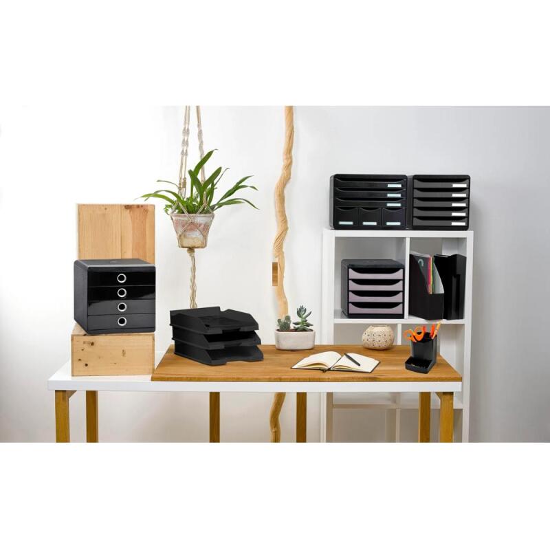Module de classement Big Box Plus 5 tiroirs Metallic - Argent