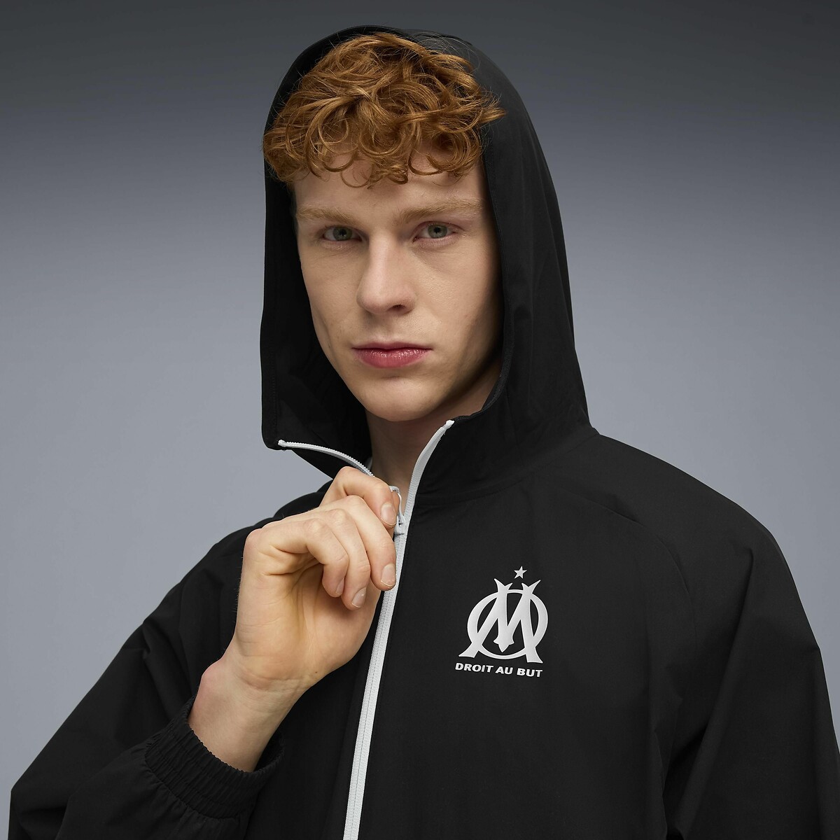 PUMA<br>Jaqueta de tecido com zíper Olympique de Marseille