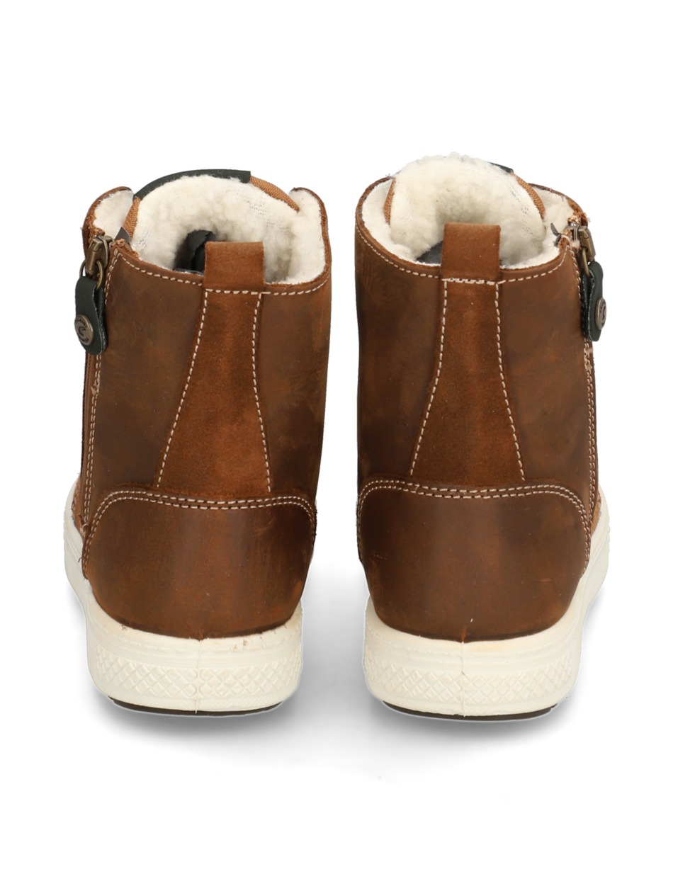 Lederkombination Boot