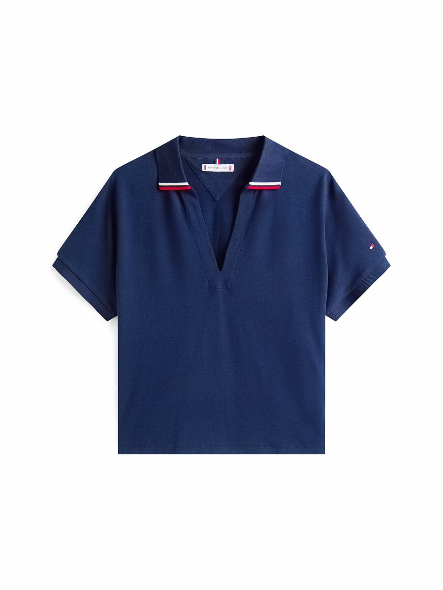 TOMMY HILFIGER<br>Camiseta de manga curta com gola polo