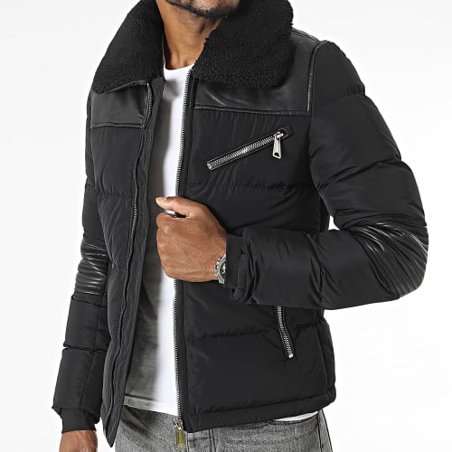 Doudoune Col Mouton Noir