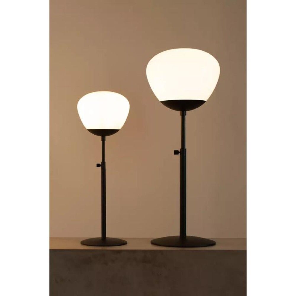 BORDLAMPE MARKSLÖJD RISE SVART/HVIT E27