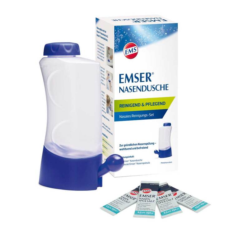 Emser Nasendusche mit 4 Beuteln Emser Nasenspülsalz, 1 St