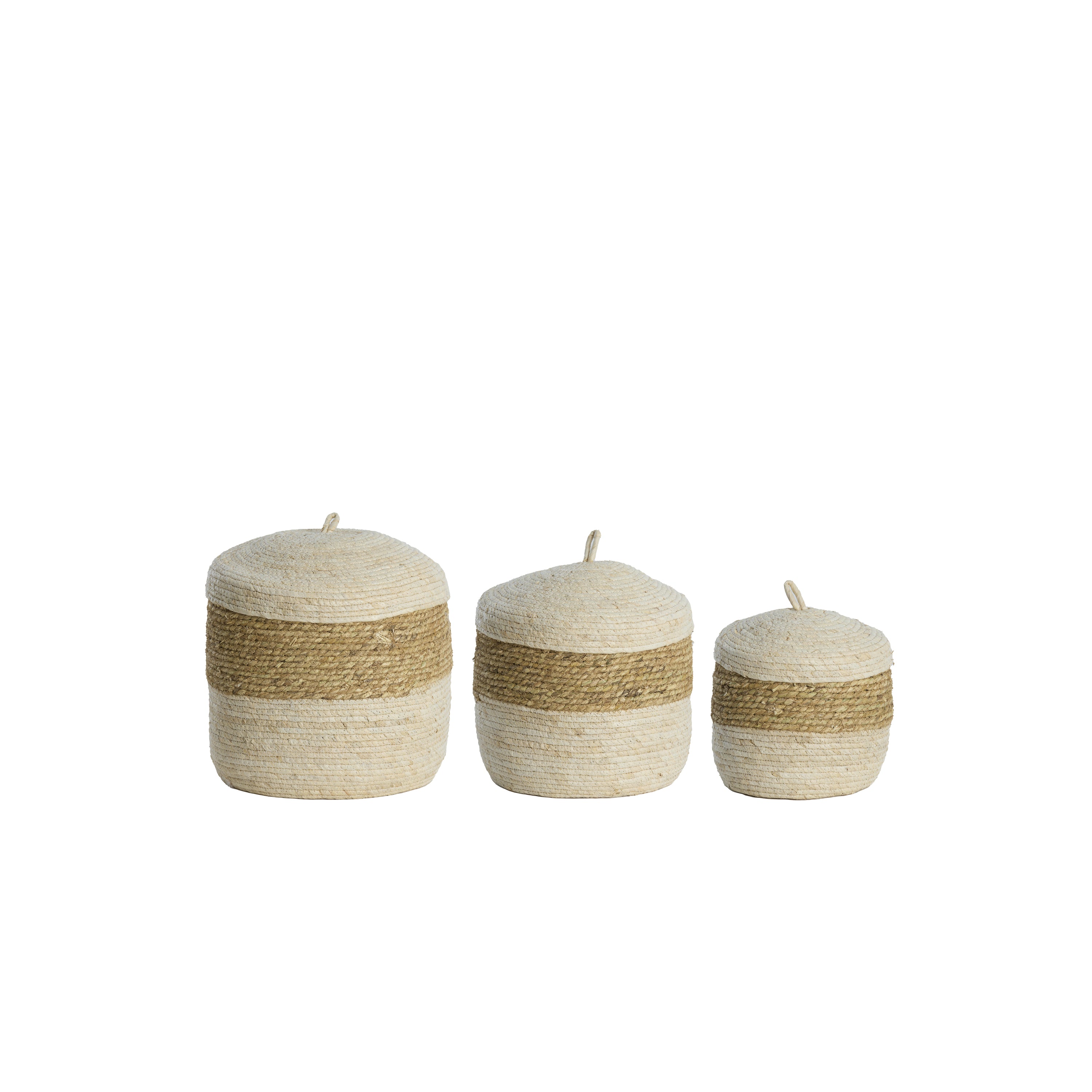 Light & Living - Mand KENMARE - Ã34x36cm - Bruin - Set van 3