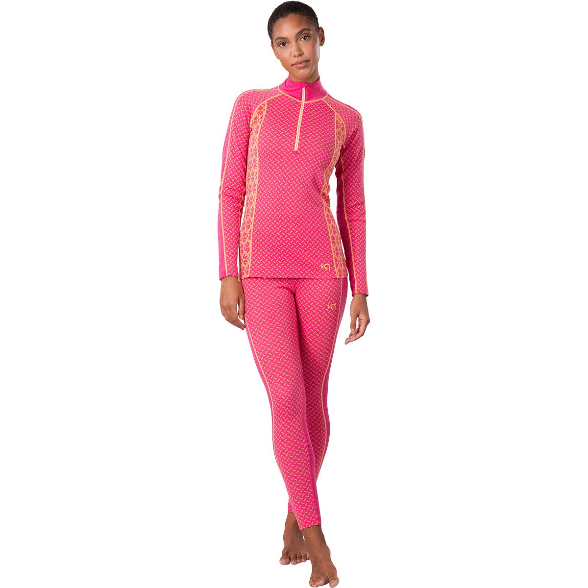 Kari Traa Lekker Merinould 1/2 Zip Skiundertrøje Dame