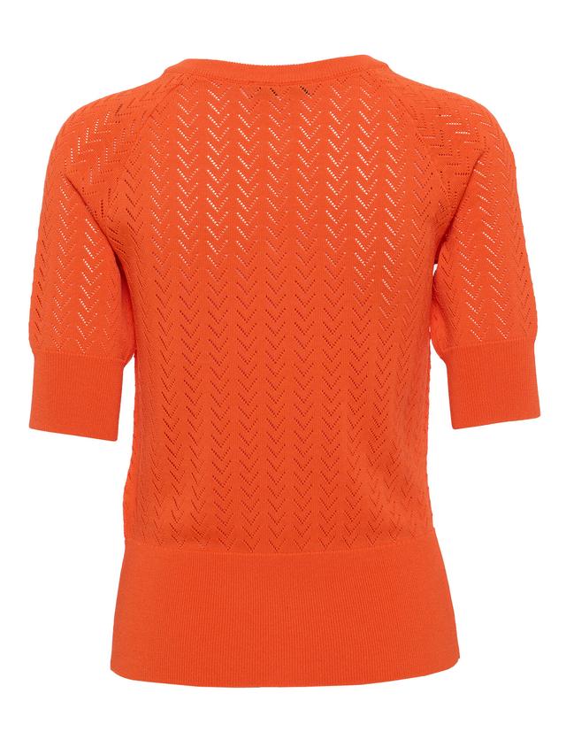Pulli Ajour mit Knopfleiste