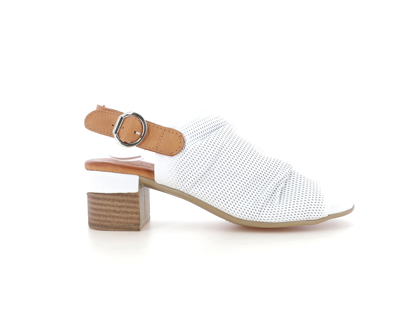 Metamorf ose-RADIEUX Cuir Blanc-Marron