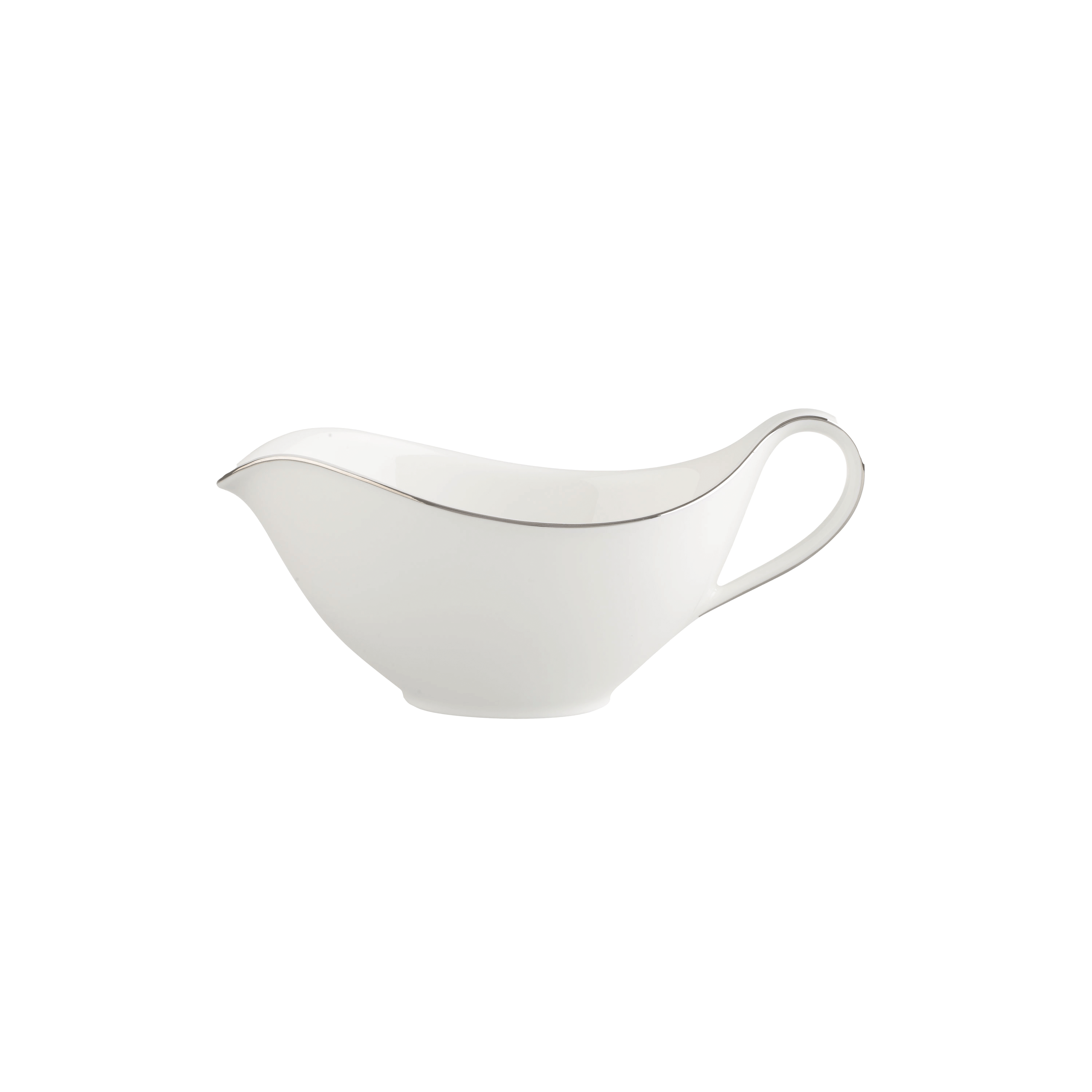 Anmut Gravy boat White, Premium Bone Porcelain