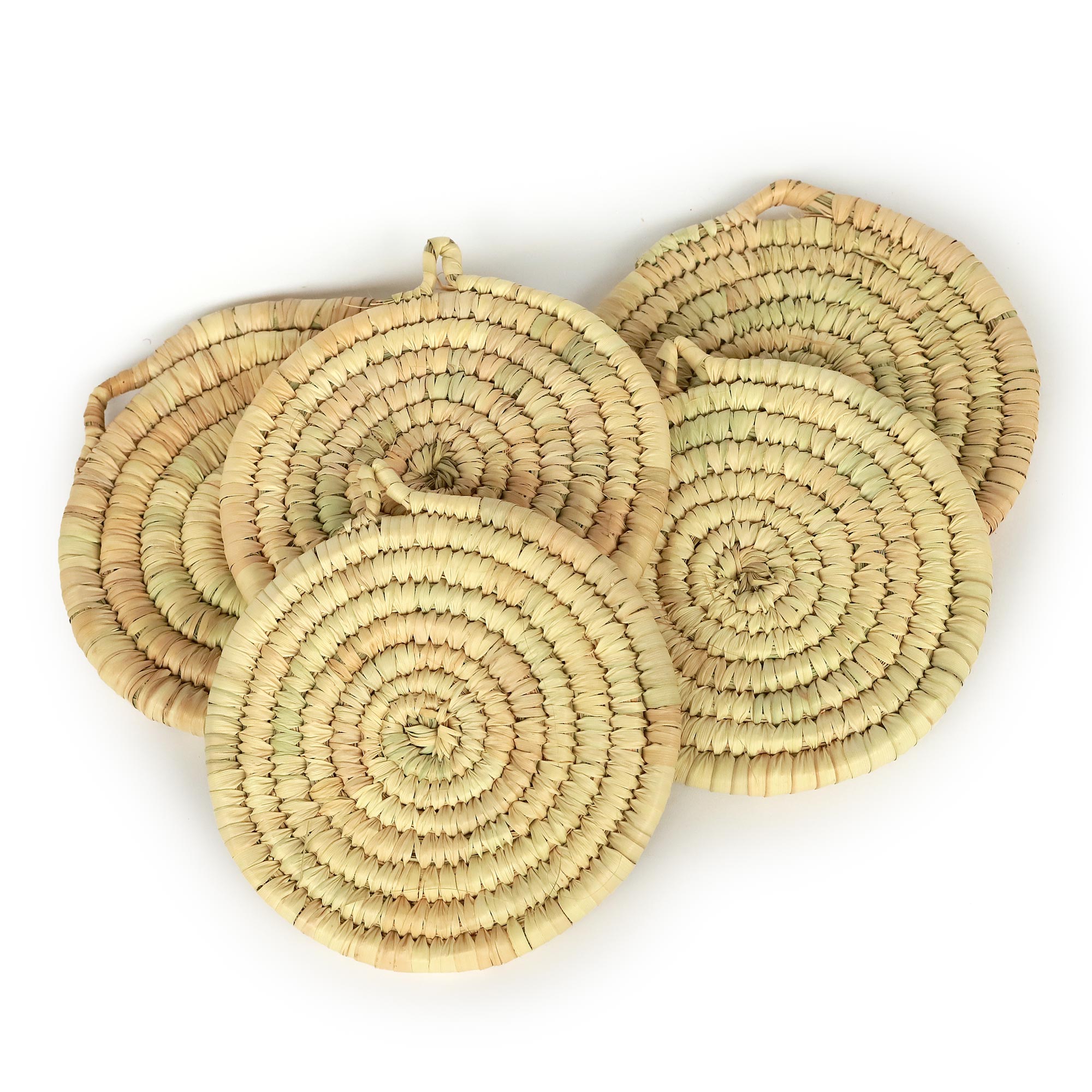 Untersetzer aus Palmblattgeflecht, Ø 20 cm, H 1 cm zu 4,00