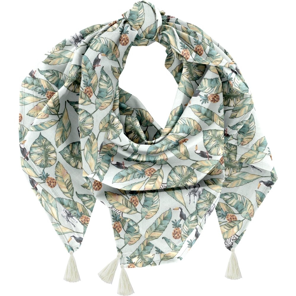 Foulard Pompon Paradizoo Mint