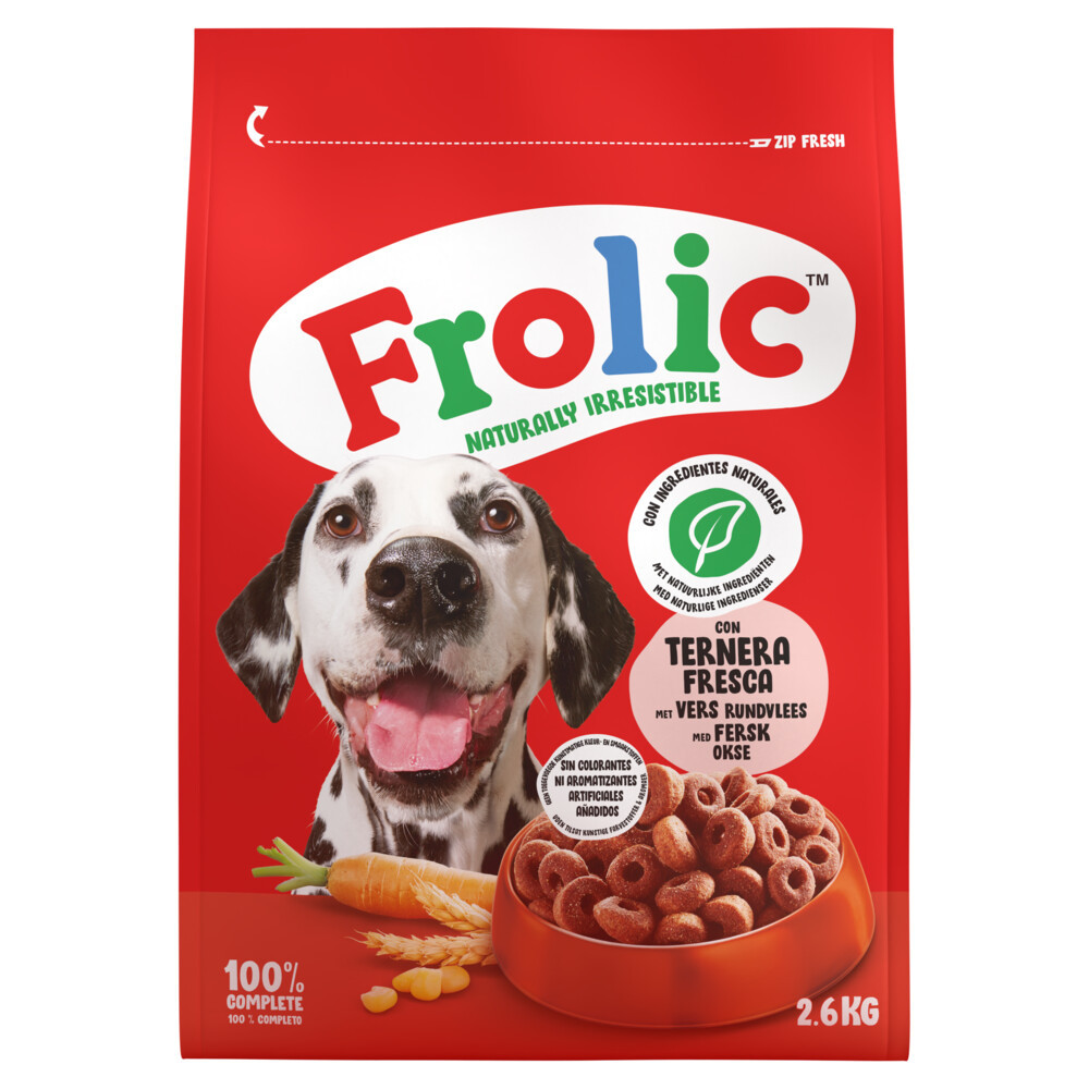Frolic Hondenvoer Droog Rund 2,6 kg