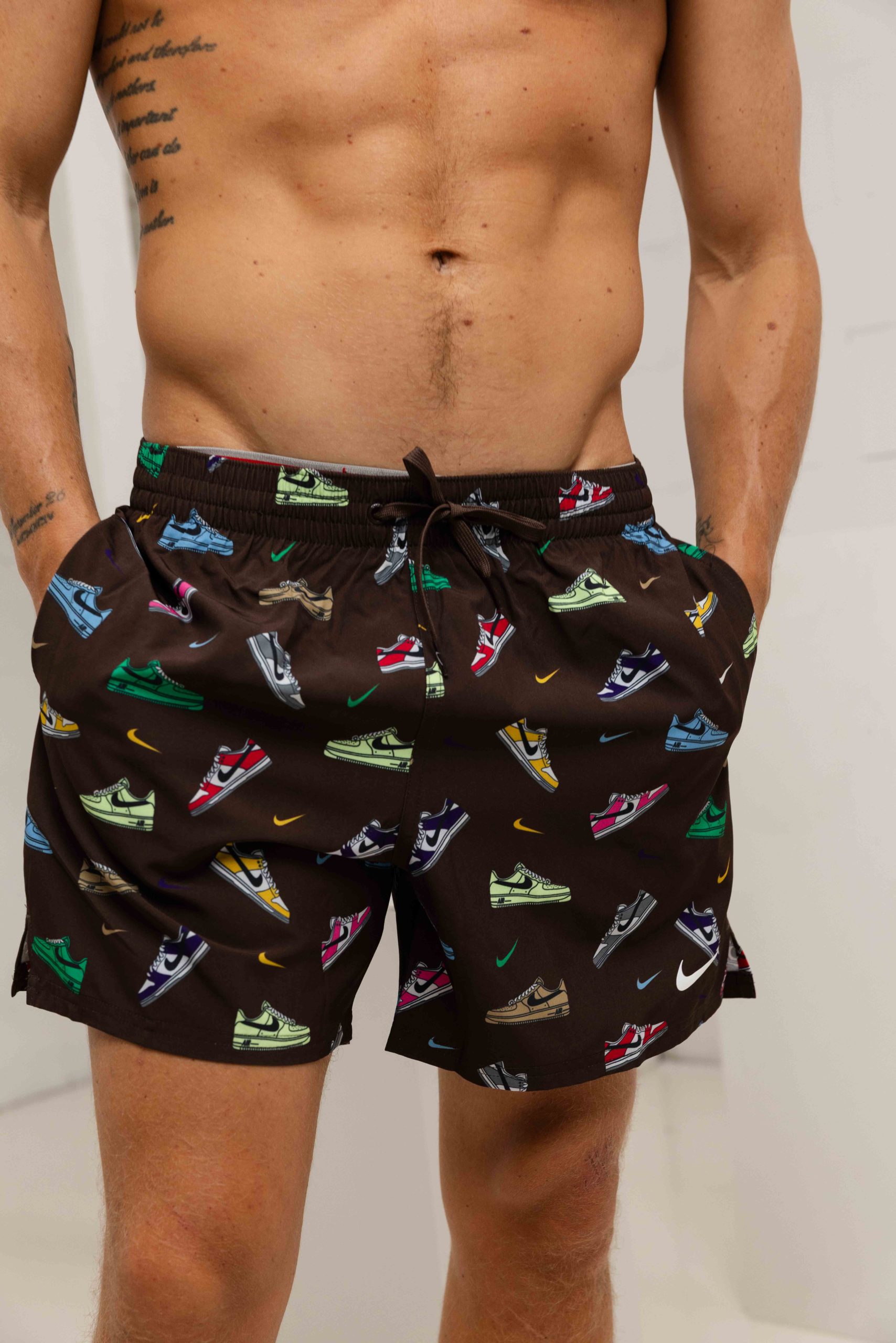 Nike Swim Sneakers Zwembroek Heren Bruin