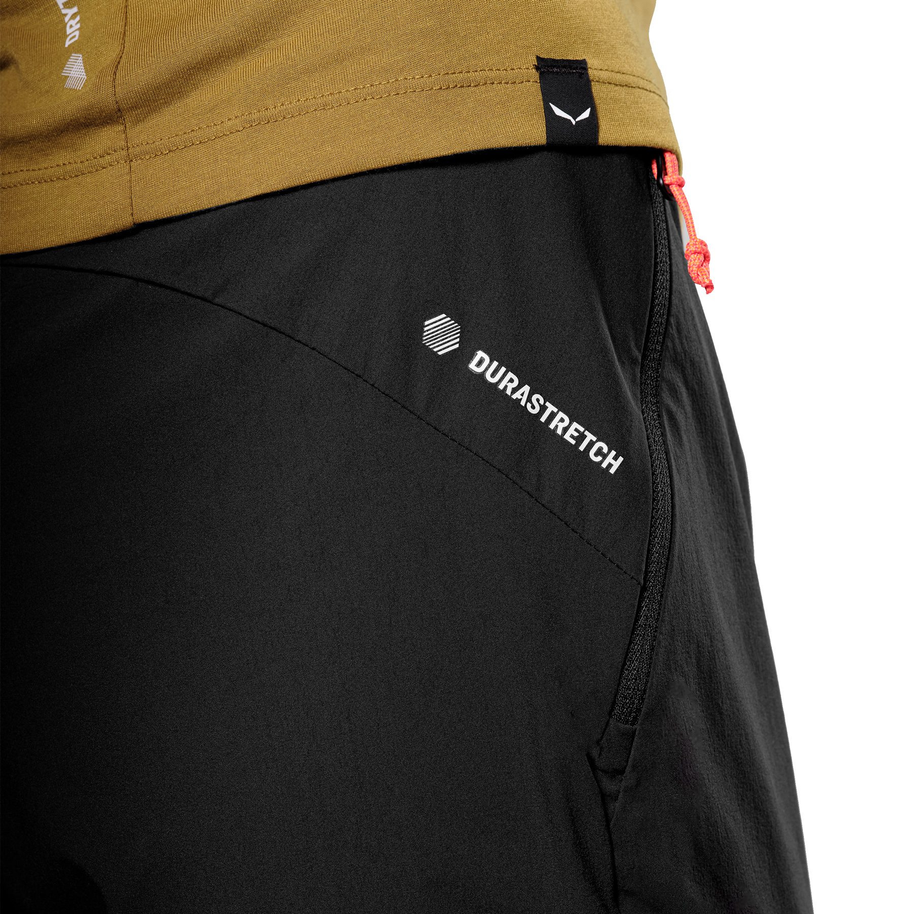 SALEWA Puez Talvena DST Zip-Off Softshellhose Damen black out