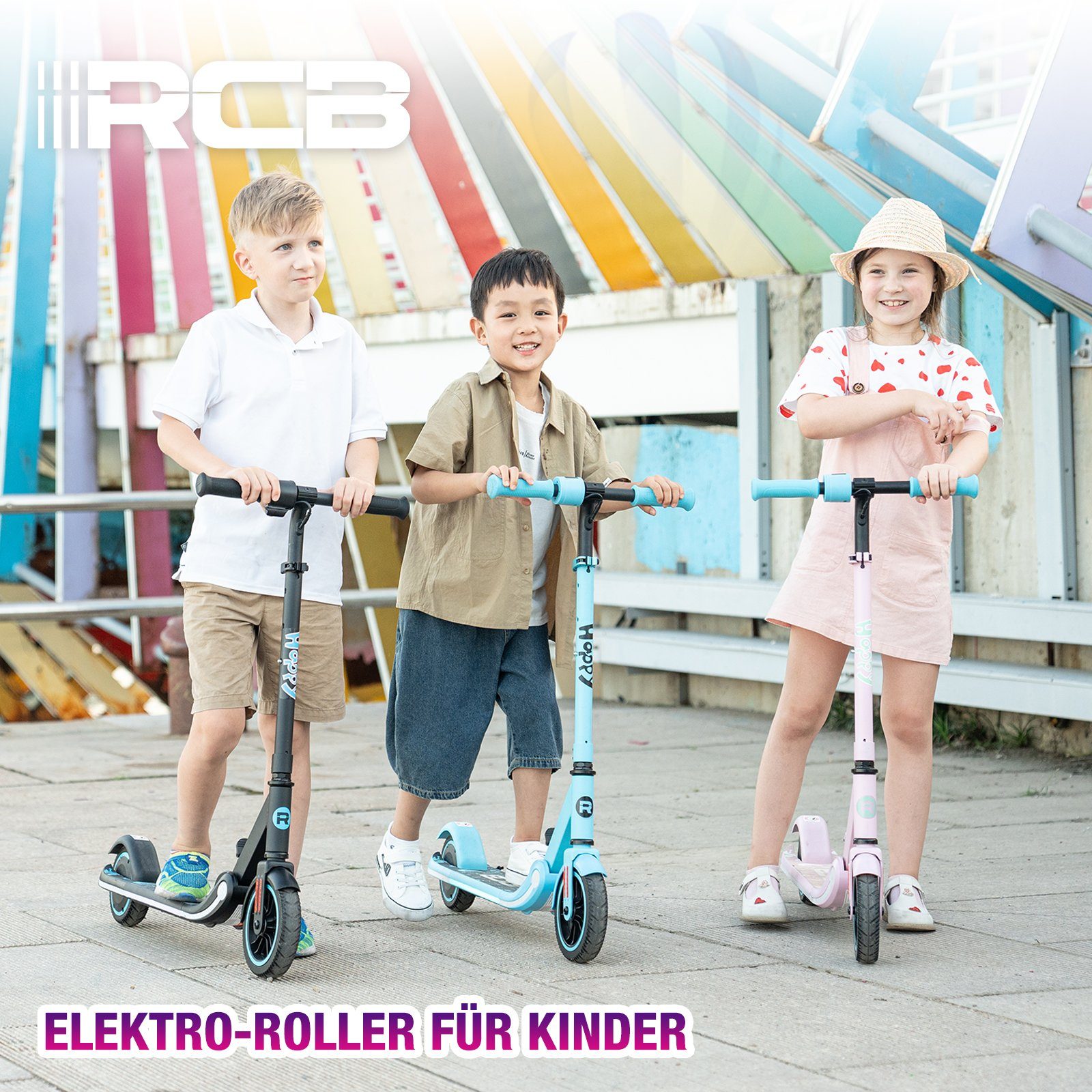 Mini patinete RCB, patinete infantil dobrável, 150W, 16km/h