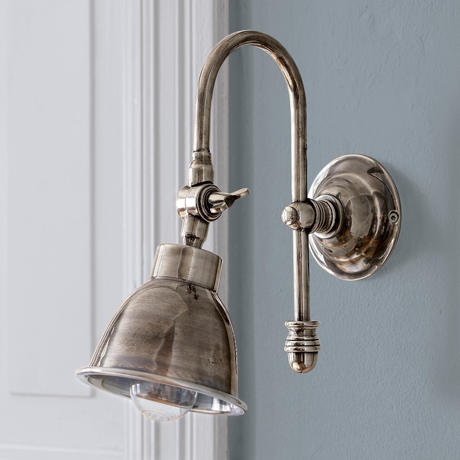Wandlampe Gemma antiksilber