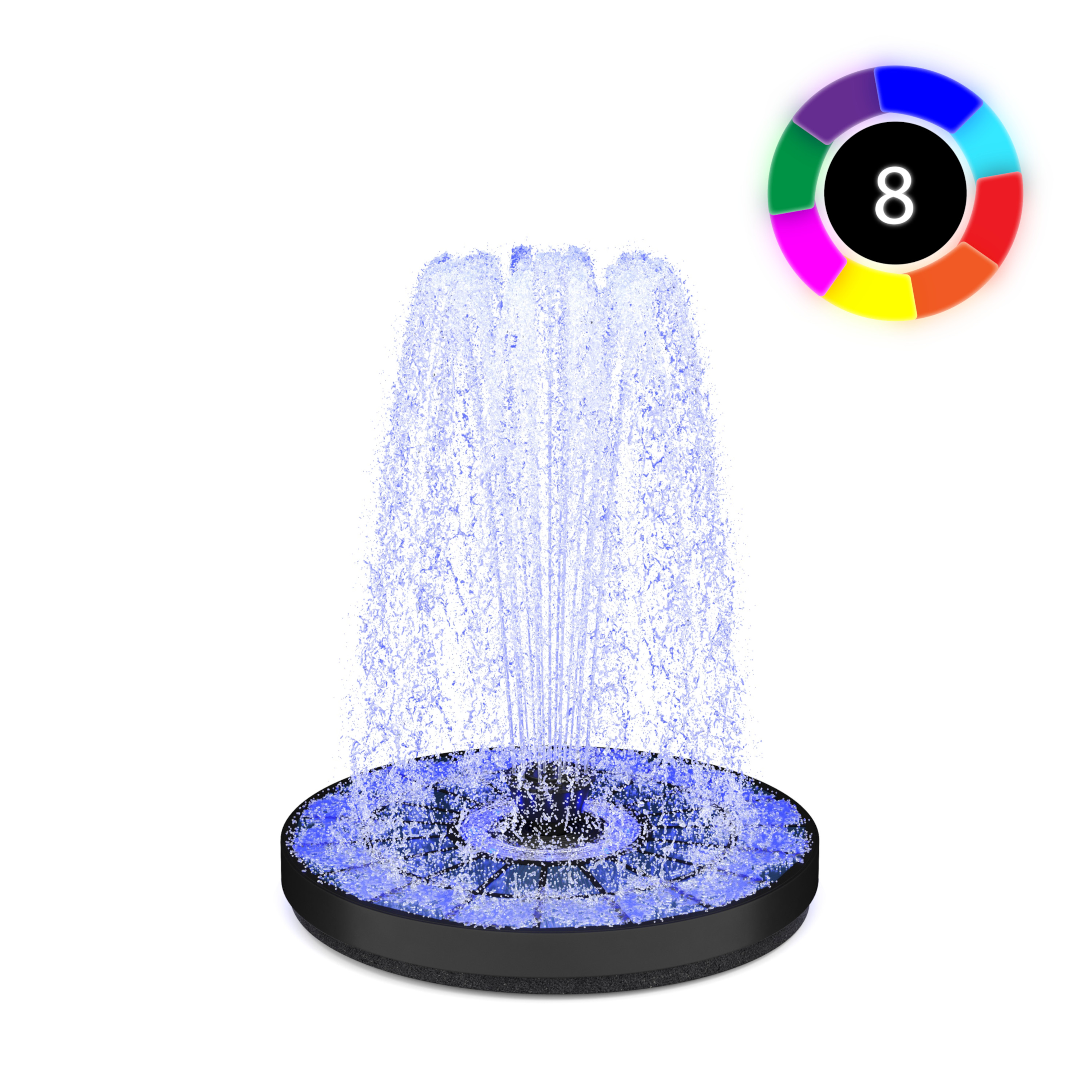 LED Solar Springbrunnen 22 cm