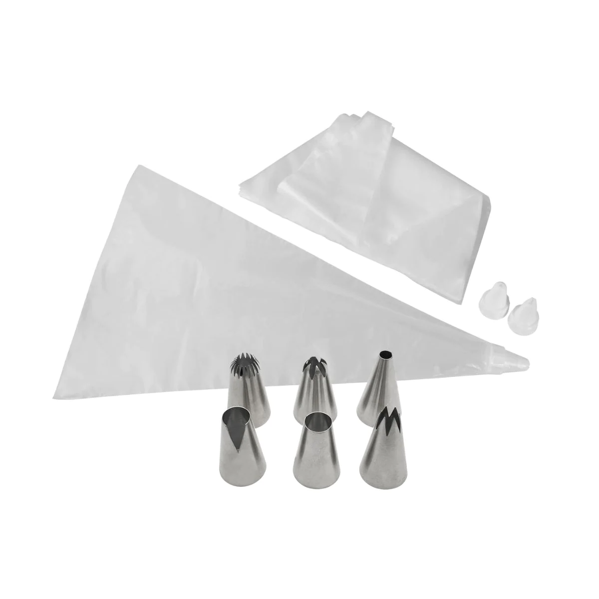 Lot de 20 poches à douilles plastique avec douilles inox et plastique