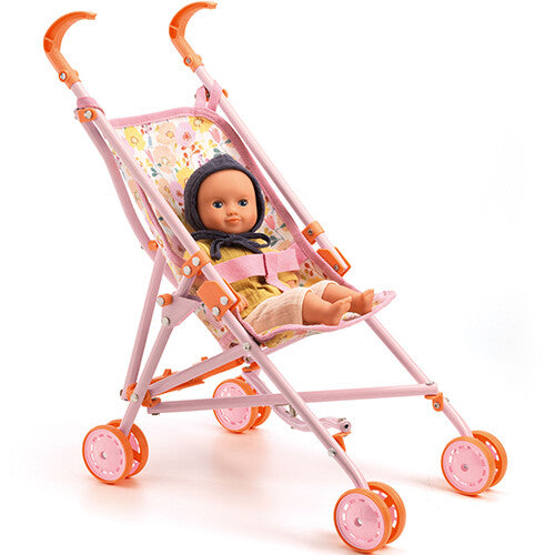 Djeco poppenbuggy pomea - bloemen